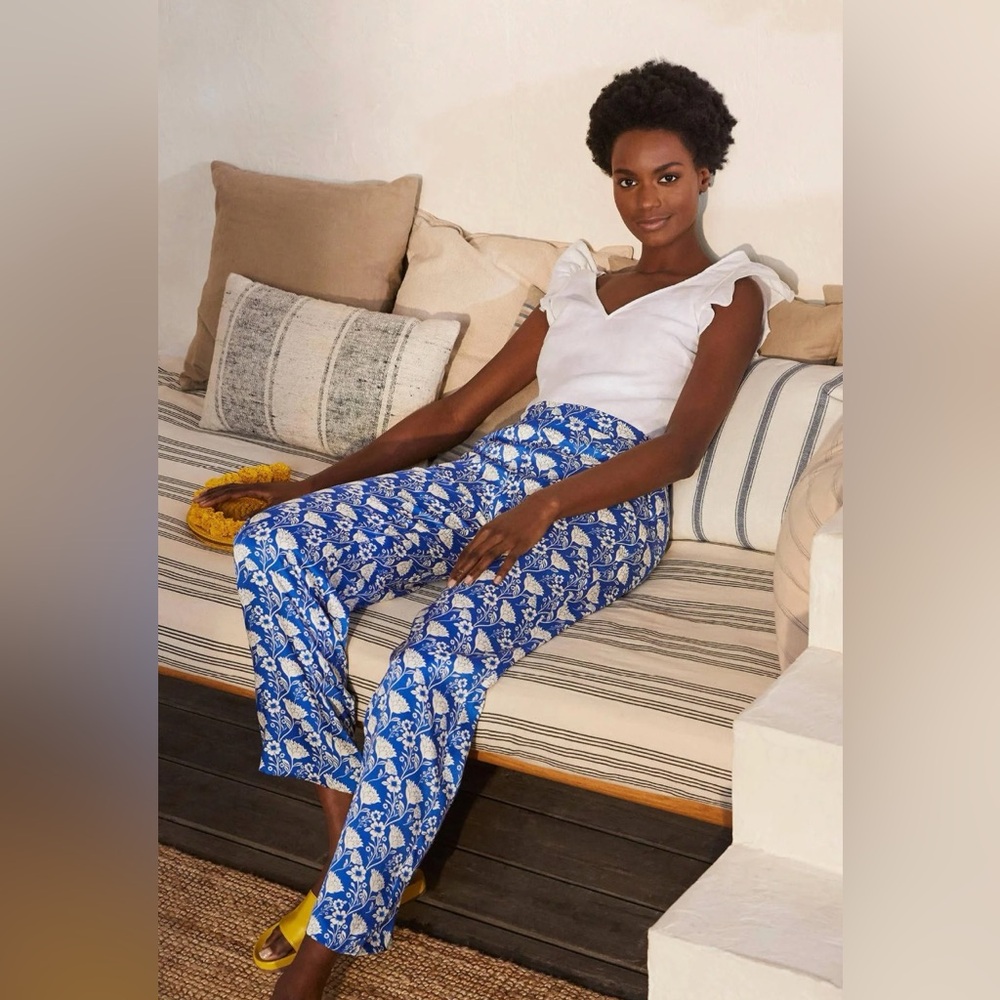 Boden Printed Twill Pants